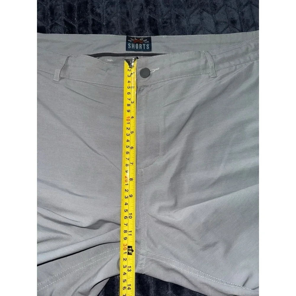 Faherty Shorts Mens Gray All Day Hybrid Quick Dry Stretch Drawstring Size 38